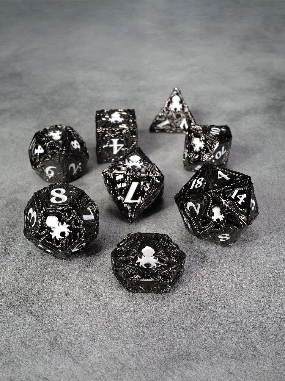 Kraken's Reach: Ghastly Reach 8pc TTRPG Dice Set